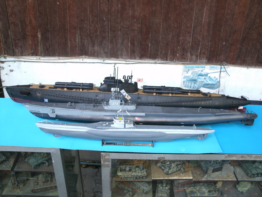 Sea Military Plastic Model Kit Lindberg Ijn I 53 Submarine With Kaiten